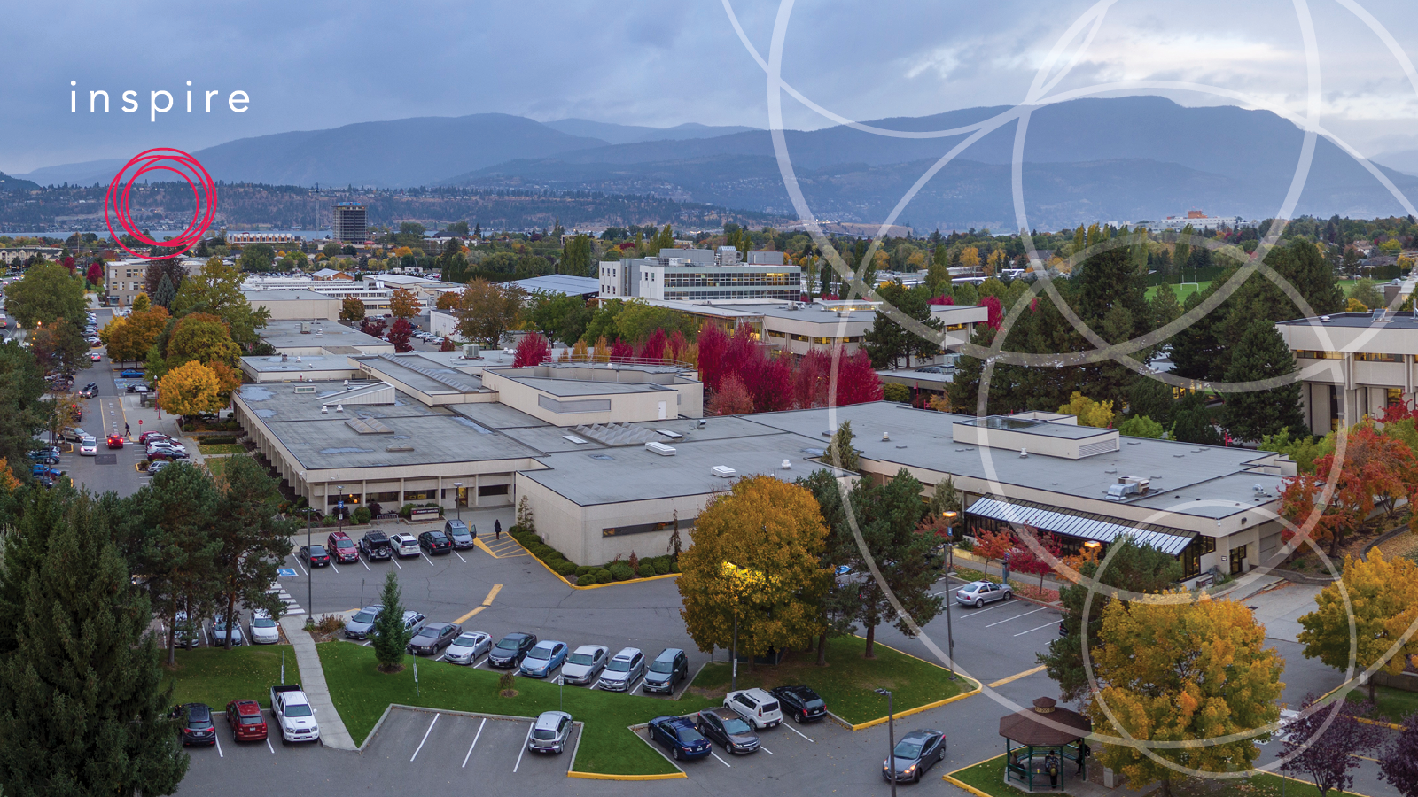 Aerial photograph of the Kelowna campus
