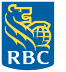 Royal Bank logo with gold lion on blue background