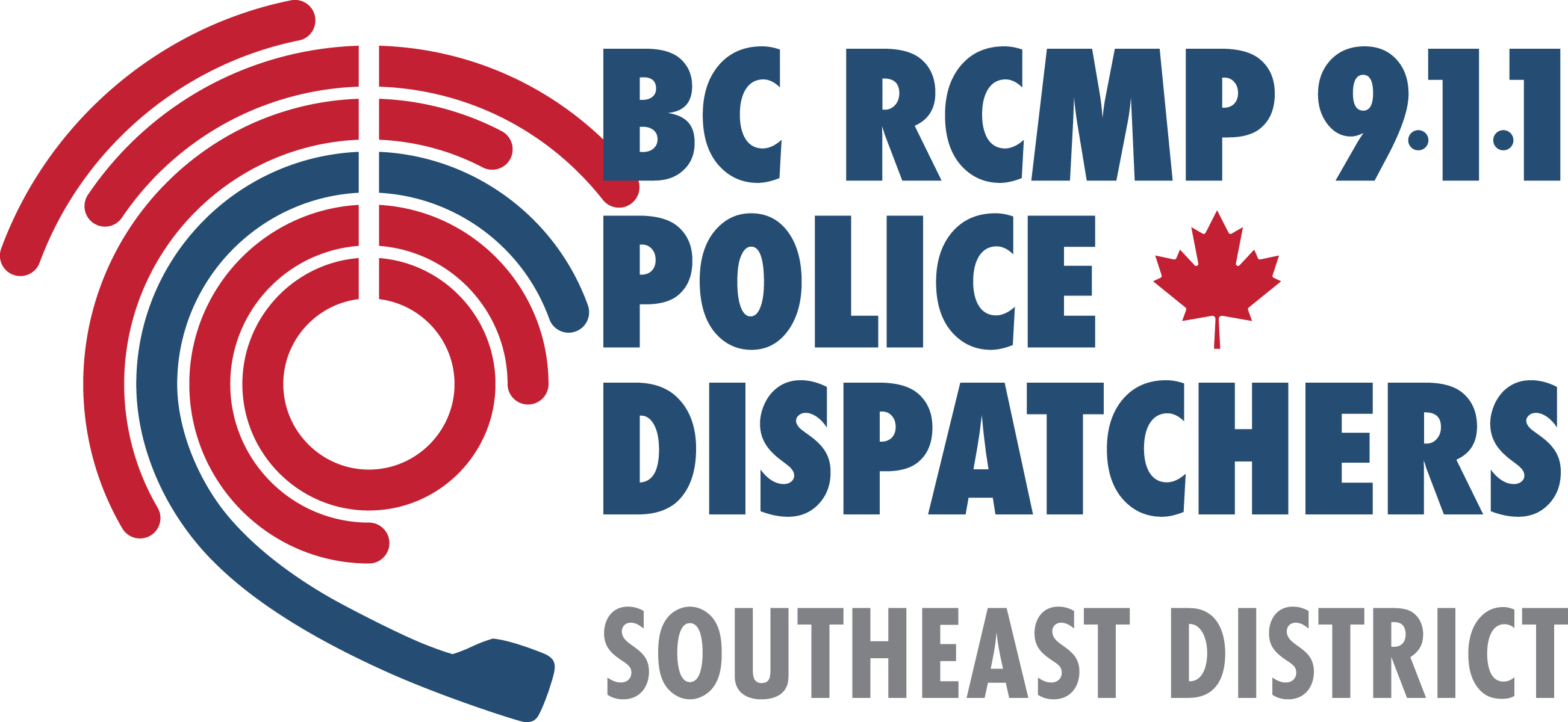 BC RCMP 911 Police Dispatchers Southeast District headset logo