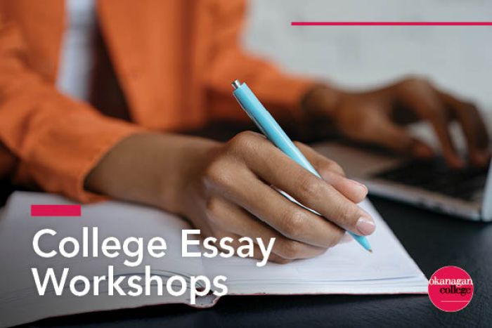college essay workshop ideas
