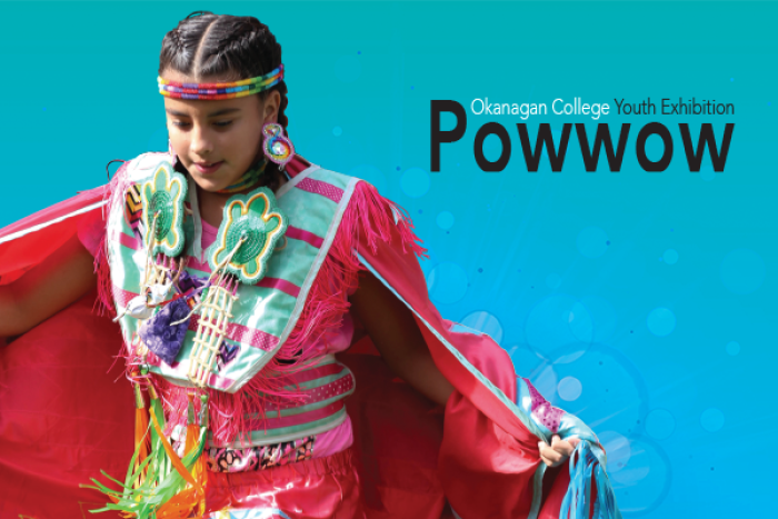 Powwow dancer wearing traditional regalia