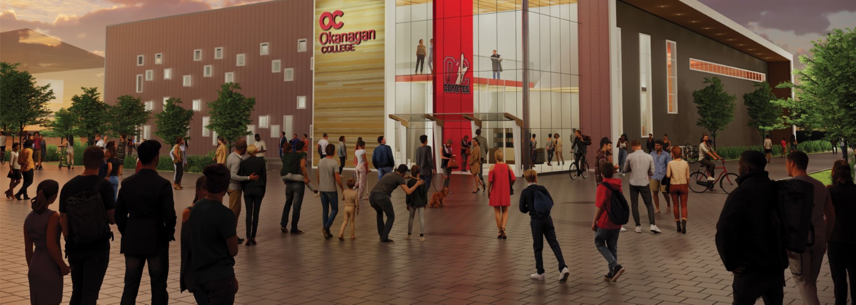 A rendering of the Recreation and Wellness Centre
