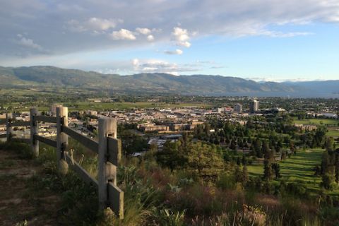 View of Kelowna from Dilworth Mountain Park.