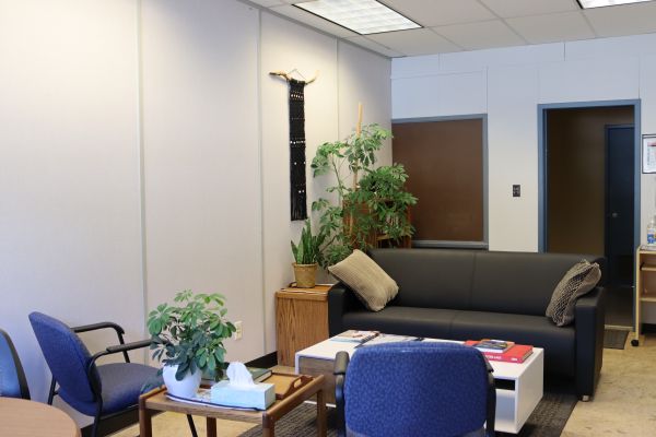 Newly decorated campus lounge