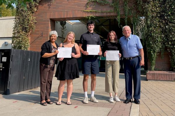 Mackenzie Lucier and Kendall Pennington from Princess Margaret Secondary, Eva Braam from Summerland Secondary and Ollie Jaques from Penticton Secondary have each been awarded $2,500.   