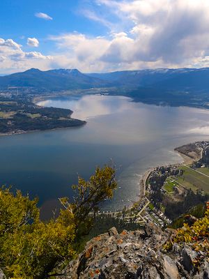 Aerial view of Salmon Arm
