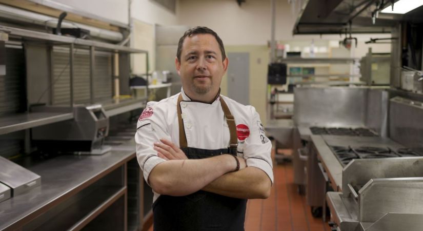 Chef Rob Walker in the OC Kitchen